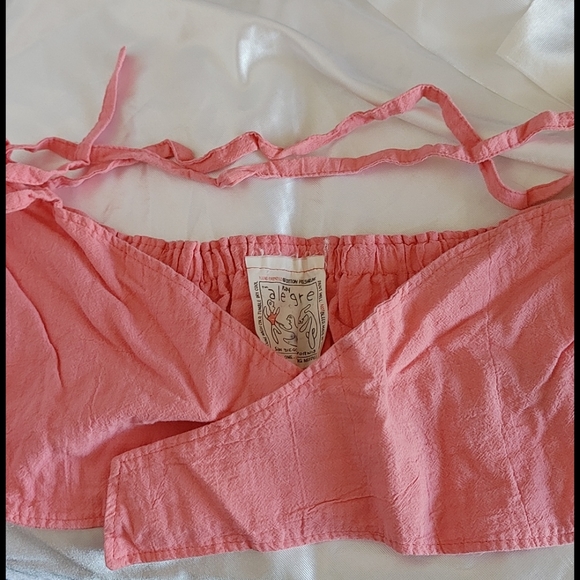 Play Alegre peach tie-front halter OS - Picture 3 of 4